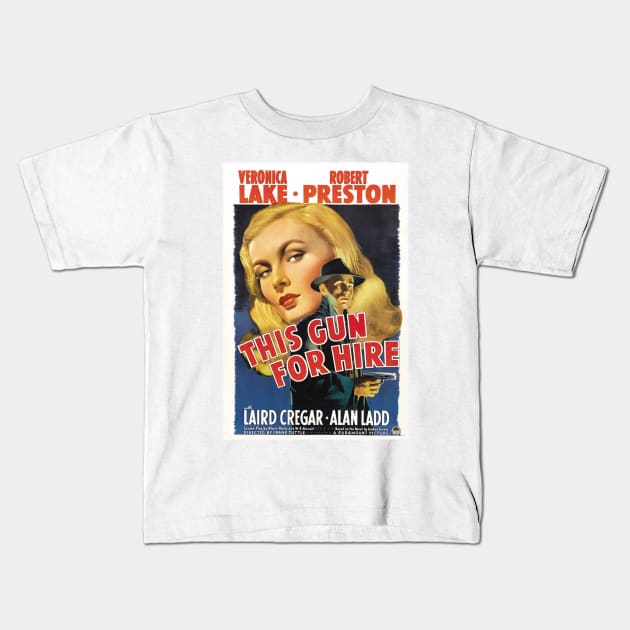 Gun for Hire 1942 Kids T-Shirt by FilmCave